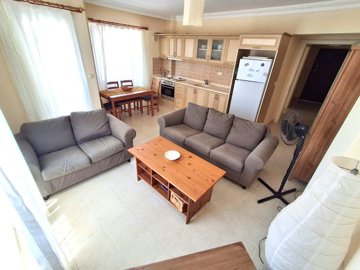 Unmissable Apartment For Sale In Hisar, Didim - Lounge to the kitchen