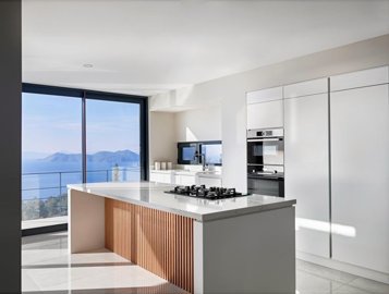Ultra-Modern Sea View Fethiye Villa In Faralya For Sale - Fully fitted sleek kitchen