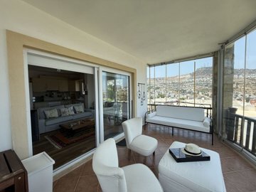 A Sea & Nature View Apartment In Bodrum For Sale - Beautiful views from the balcony