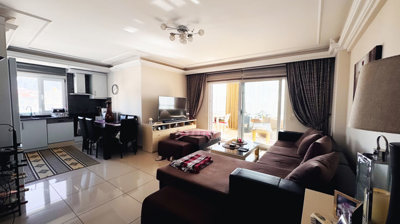 Immaculate Investment Property For Sale In Alanya - Lounge with balcony