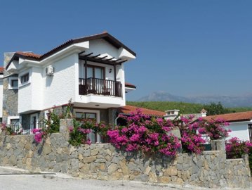 Ornate Detached Villa In Fethiye For Sale - View of the property from the road