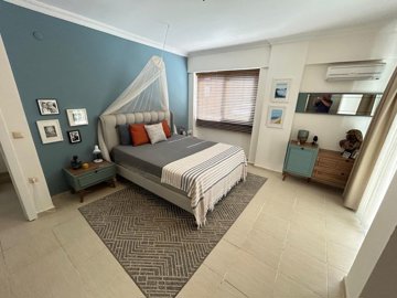 Sea View Apartment For Sale In Akbuk, Didim - First double bedroom