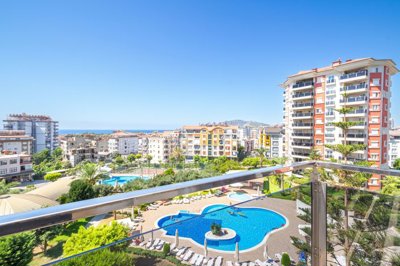Impressive Sea View Apartment In Cikcilli, Alanya For Sale - View from the balcony