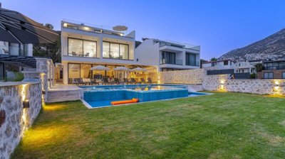 Exceptional Kalkan Triplex Villa For Sale - Spacious inside and out