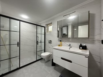 Luxurious Renovated Villa For Sale In Milas, Bogazici - Main family shower room