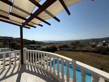 Luxurious Renovated Villa For Sale In Milas, Bogazici - Balcony views