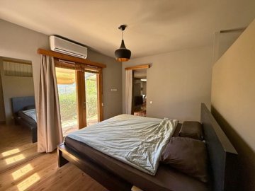 Rural Stone House & Bungalow In Bodrum For Sale - Large double bedroom