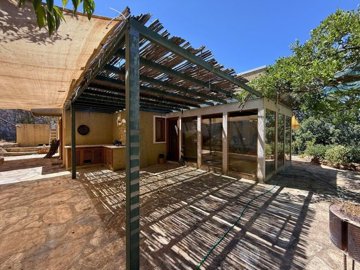 Rural Stone House & Bungalow In Bodrum For Sale - Stunning terrace