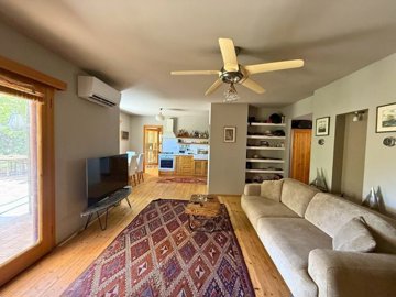 Rural Stone House & Bungalow In Bodrum For Sale - Living room to the kitchen