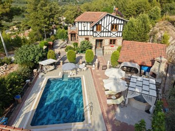 Bespoke Villa For Sale With A Private Pool & Jacuzzi In Kadikoy, Fethiye - Main view of the entire property and plot