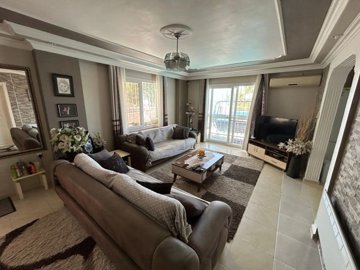 Fully Furnished Semi-Detached Villa For Sale In Didim – Spacious lounge