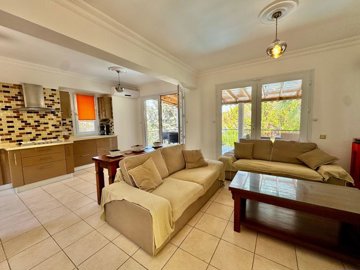 Dramatic Fethiye Villa For Sale In Ovacik With A Private Pool - Lounge & kitchen