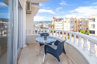 Flawless Two-Bedroom Apartment For Sale In Oba, Alanya – Balcony from the lounge
