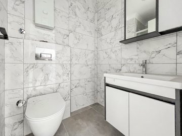 Must-See Investment Property In Kargicak, Alanya For Sale - Stylish bathroom