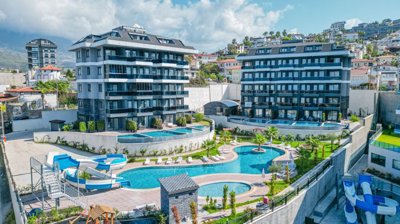 Must-See Investment Property In Kargicak, Alanya For Sale - Social exterior facilities