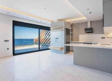 Ocean View Apartment For Sale In Alanya - Open-plan living space to the terrace