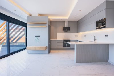 Ocean View Apartment For Sale In Alanya - Modern fully fitted kitchen