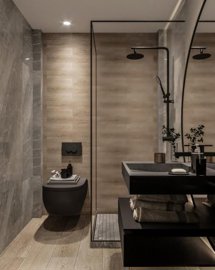 Stylish Detached Marmaris Villa For Sale – Luxury bathroom