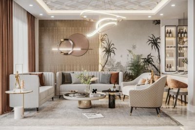 Stylish Detached Marmaris Villa For Sale – Modern open-plan living space