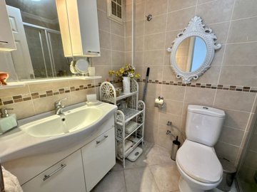 Sea View Fethiye Apartment For Sale Near The Promenade - Bathroom