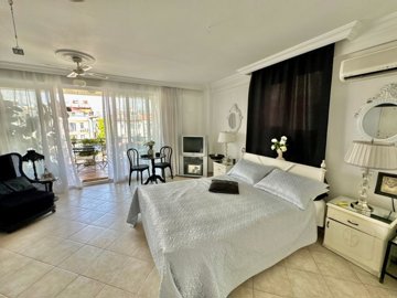 Sea View Fethiye Apartment For Sale Near The Promenade - Large double bedroom