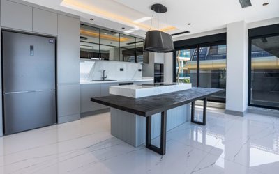 Sea View Apartment For Sale In Alanya - Stylish modern kitchen