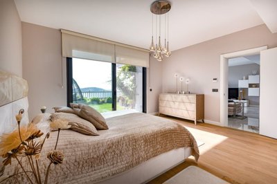 Sea View Apartment In Gumusluk, Bodrum For Sale – Spacious double bedroom