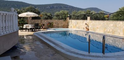 A Detached Immaculate Villa For Sale In Akbuk - Private exterior with nature views