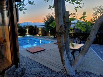 Nature Bungalow For Sale With A Private Pool & Annex In Kadikoy, Fethiye - Pool, terrace and nature views
