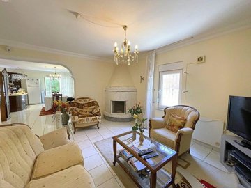 An Idyllic Property For Sale In Turkler, Alanya - Lounge with fireplace