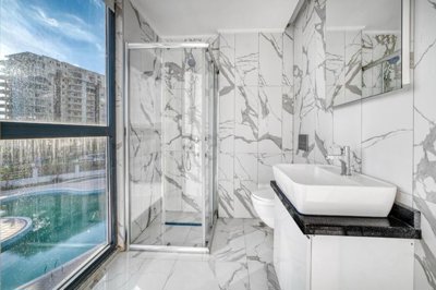State Of The Art Alanya Apartment For Sale In Mahmutlar – First bathroom