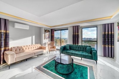 State Of The Art Alanya Apartment For Sale In Mahmutlar – Exquisite lounge with balcony