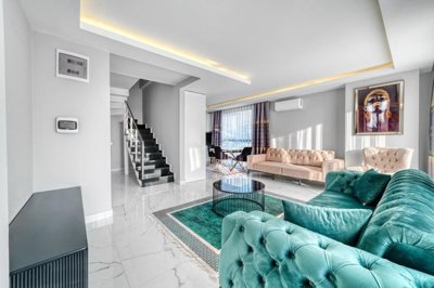 State Of The Art Alanya Apartment For Sale In Mahmutlar – Lounge to the kitchen