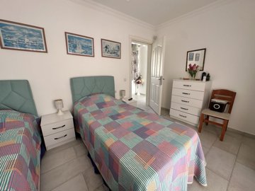 Pretty Villa For Sale In Central Maras, Dalyan - Second twin bedroom