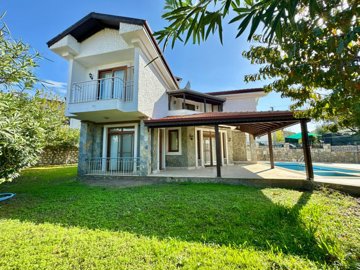 Elaborate Detached Villa In Seydikemer, Fethiye For Sale - Pretty villa, garden and pool