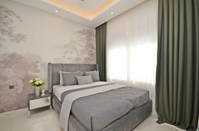 Sophisticated Alanya Investment Property For Sale - Luxurious double bedroom