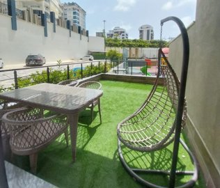 Exceptional Two-Storey Furnished Apartment In Alanya For Sale In Avsallar - Private garden terrace