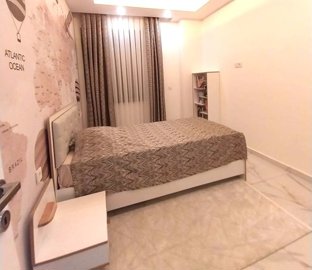 Exceptional Two-Storey Furnished Apartment In Alanya For Sale In Avsallar - Second bedroom