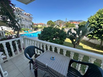 Fully Furnished Apartment For Sale In Dalyan, Mugla - Relaxing balcony