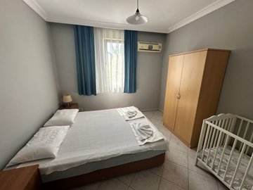 Fully Furnished Apartment For Sale In Dalyan, Mugla - Large double bedroom