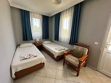 Fully Furnished Apartment For Sale In Dalyan, Mugla - Twin bedroom
