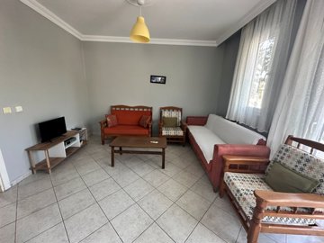 Fully Furnished Apartment For Sale In Dalyan, Mugla - Large living room