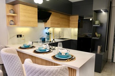 Stylish Apartments In Kusadasi For Sale With On-Site Facilities - Stylish fully fitted kitchen