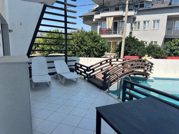 Delightful Riverside Apartment For Sale In Dalyan - Outdoor relaxing terrace