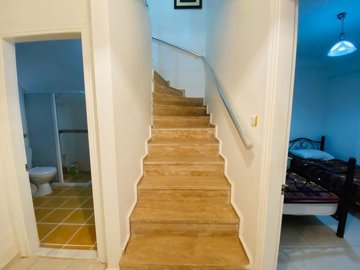 Garden Apartment In A Great Location For Sale In Altinkum – Staircase from lower floor