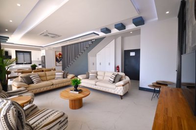 Newly-Built Property Investment In Kalkan - Spacious lounge