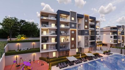 Nearing Completion Apartments For Sale - Complex with a communal pool and playground