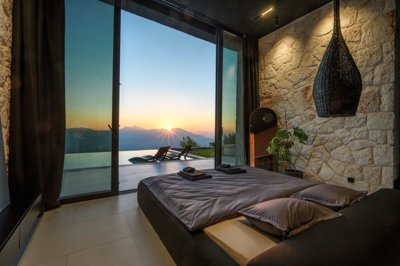 Prestigious Bungalow In Seydikemer, Fethiye For Sale - First bedroom, a double room