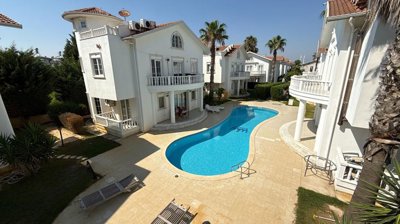 Attractive Detached Villa For Sale in Belek - Balcony views over the pool