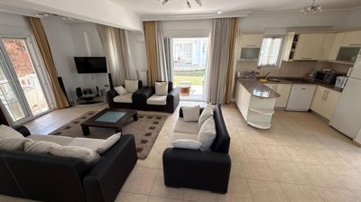 Attractive Detached Villa For Sale in Belek - Open-plan interior